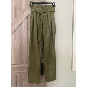 Love, Whit faux leather Paperbag pants, size 2